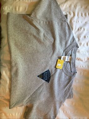 Gildan Gray Massachusetts State Police Short Sleeve Tee